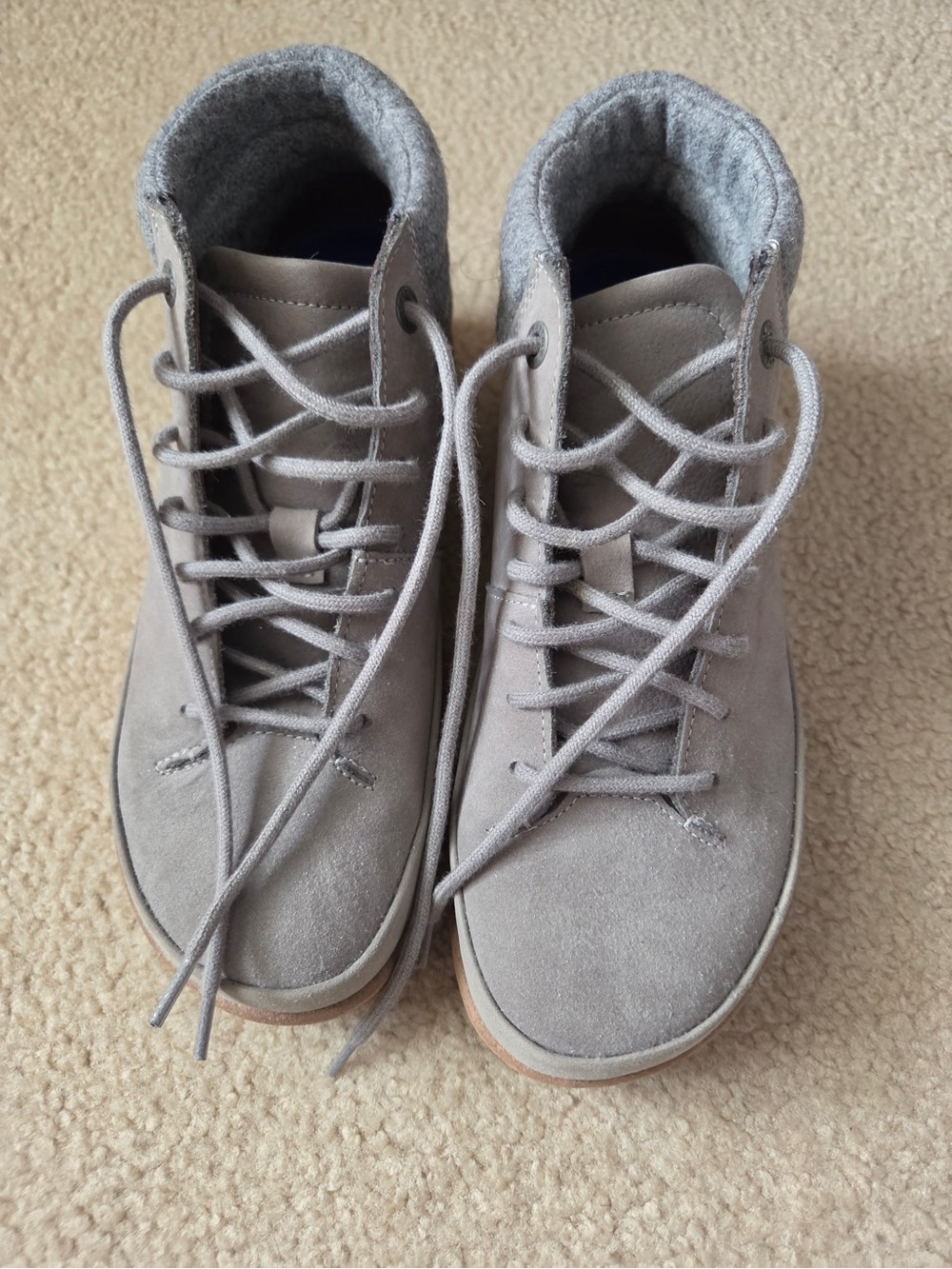 Birkenstock women’s gray Suede High-Top Sneakers - Picture 2 of 2